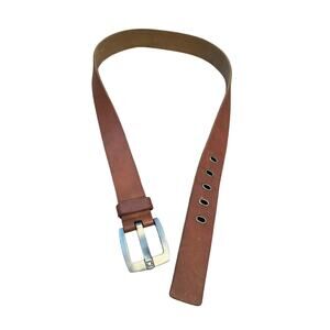 KENNETH COLE REACTION Brown Leather Belt Size 33